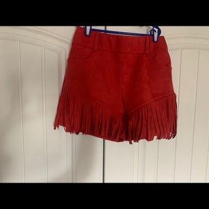 Red Crazy Train Shorts